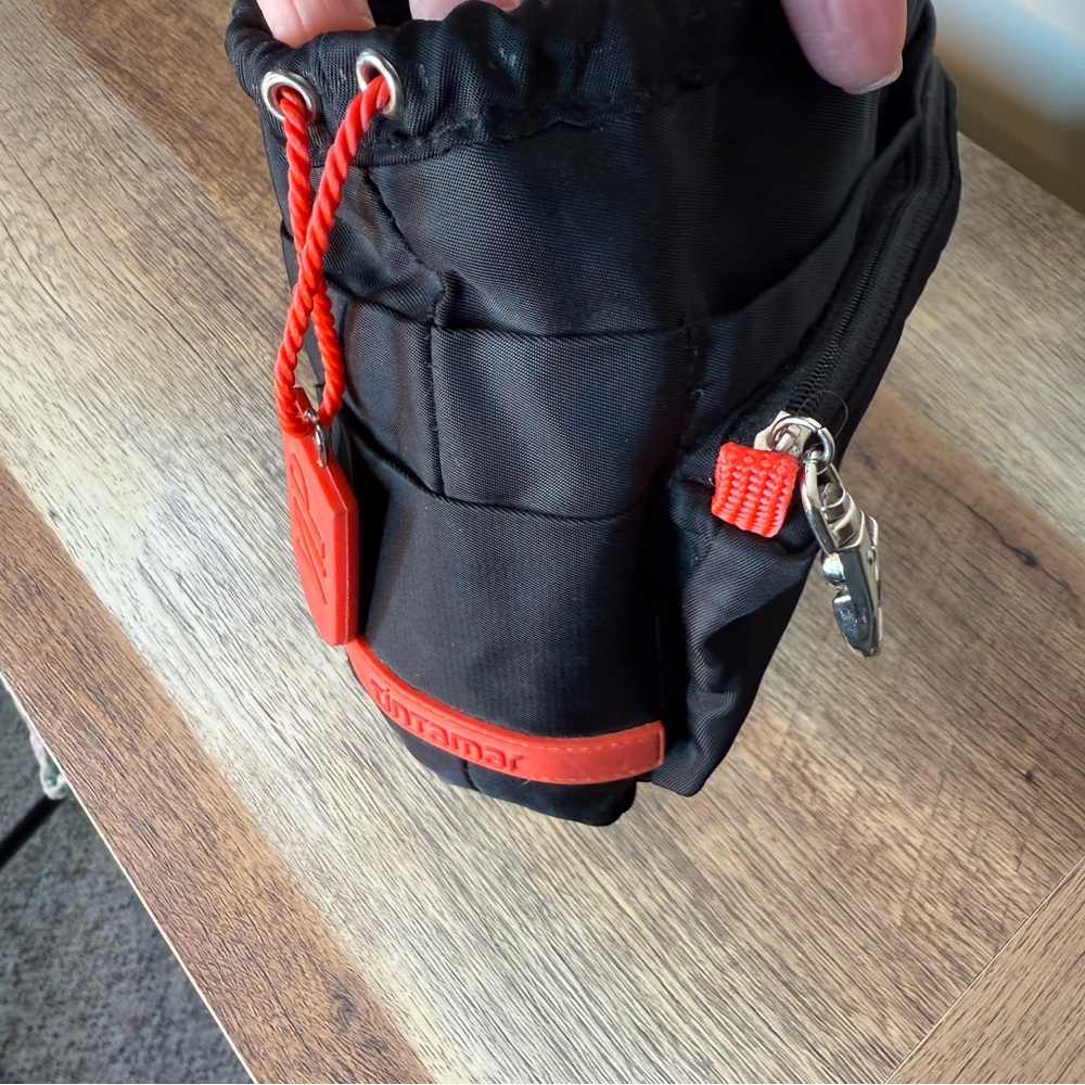 TINTAMER Black Toiletry Bag Pouch Drawstrings VIP Intelligent - Picture 4 of 15